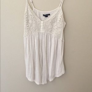 Cream American Eagle tank